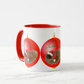 Pekingese Weihnachtsdekoration Tasse (Vorderseite Links)