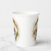 Pekingese Weihnachtsfeier Festliche Jungfrau Pappbecher (Rechts)