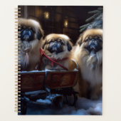 Pekingese Weihnachtsfeiertage Planer (Vorderseite)