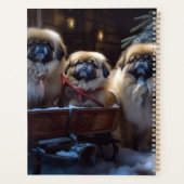 Pekingese Weihnachtsfeiertage Planer (Rückseite)