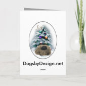 Pekingese Weihnachtsgeschenke Feiertagskarte (Rückseite)