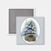 Pekingese Weihnachtsgeschenke Magnet (Vorderseite/Rückseite)