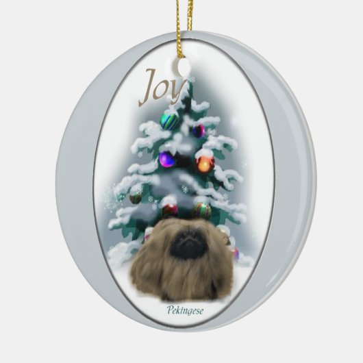 Pekingese Weihnachtsgeschenke Ornament (Links)