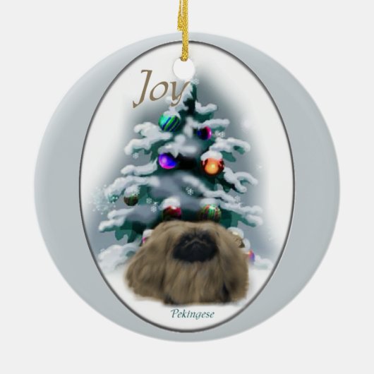 Pekingese Weihnachtsgeschenke Ornament (Hinten)