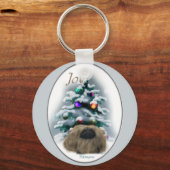 Pekingese Weihnachtsgeschenke Schlüsselanhänger (Vorderseite)