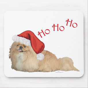 Pekingese Weihnachtsmann Mousepad