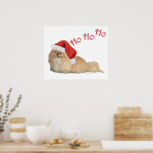 Pekingese Weihnachtsmann Poster (Küche)