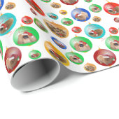 Pekingese Weihnachtsschmuck Geschenkpapier (Rolleneckpunkt)