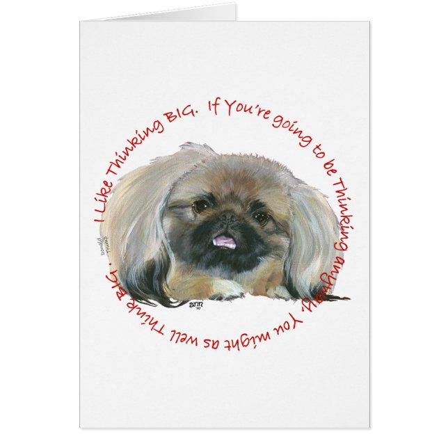 Pekingese Weisheit - Denken BIG (Vorne)