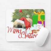 Pekingese Welpe 1. Weihnachten Mousepad (Mit Mouse)