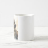 Pekingese Welpe Aquarellmalerei Kaffeetasse (Mittel)