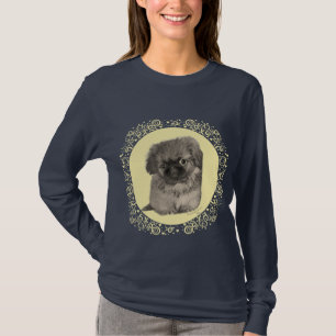 Pekingese-Welpe Gelb T-Shirt