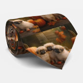 Pekingese Welpe Herbst Delight Pumpen Krawatte (Gerollt)