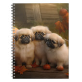 Pekingese Welpe Herbst Delight Pumpen Notizblock (Vorderseite)