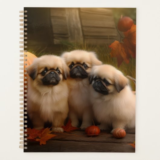 Pekingese Welpe Herbst Delight Pumpen Planer (Vorderseite)