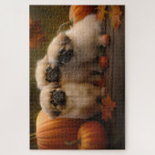 Pekingese Welpe Herbst Delight Pumpen Puzzle (Vertikal)