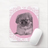 Pekingese Welpe in Pink Mousepad (Mit Mouse)