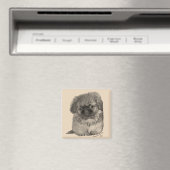 Pekingese-Welpe Magnet (In Situ (Geschirrspüler))