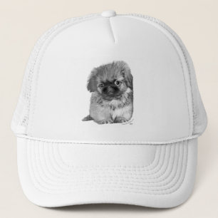 Pekingese-Welpe Truckerkappe