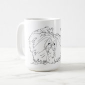 Pekingese, wenn Hunde sprechen könnten Kaffeetasse (Vorderseite Links)