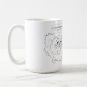 Pekingese Wit und Weisheit Kaffeetasse (Links)