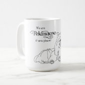Pekingese Wit und Weisheit Kaffeetasse (Vorderseite Links)