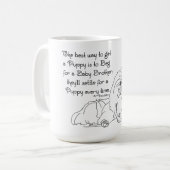 Pekingese Wit und Weisheit Kaffeetasse (Vorderseite Links)