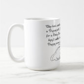 Pekingese Wit und Weisheit Kaffeetasse (Links)