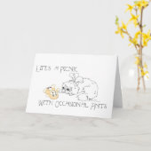 Pekingese Wit und Weisheit Karte (Gelbe Blume)