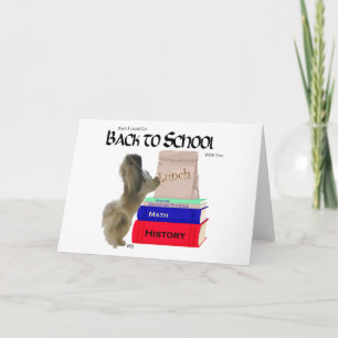 Pekingese zurück zur Grußkarte der Schule Karte