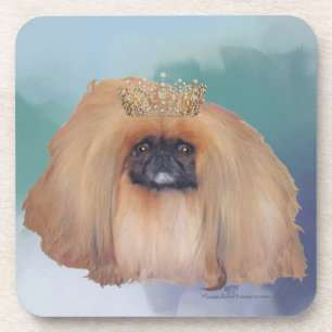 Pekingeser Eisprinzessin Getränkeuntersetzer