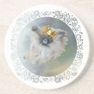Pekingeser Fürst Sandstein Untersetzer