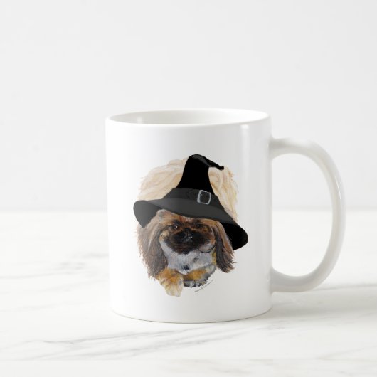 Pekingeser Halloween Kaffeetasse (Rechts)