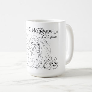 Pekingeser Hund Kaffeetasse