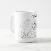 Pekingeser Hund Kaffeetasse (Vorderseite Links)