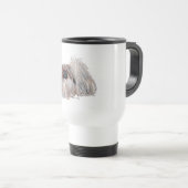 Pekingeser Hund stehend Reisebecher (VorderseiteRechts)