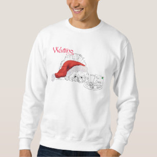 Pekingeser-Hunde-Snacks für den Weihnachtsmann Sweatshirt