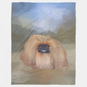 Pekingeser Königlich Fleecedecke