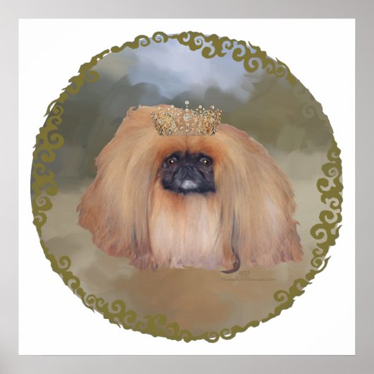 Pekingeser Königlich Poster (Vorne)