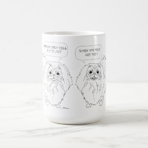 Pekingeser Witz und Weisheit Kaffeetasse