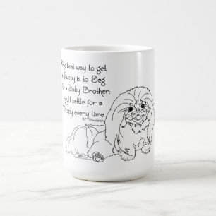 Pekingeser Witz und Weisheit Kaffeetasse