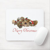 Pekingesgruppe Weihnachten Mousepad (Mit Mouse)