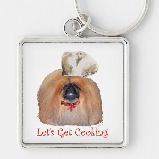 Pekingesischer Koch — männlich Schlüsselanhänger (Vorne)