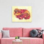 Pekingischer Hund Leinwanddruck (Insitu (Wohnzimmer))
