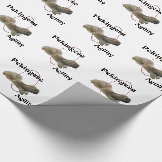 Pekingisches Agility Geschenkpapier (Ecke)