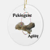 Pekingisches Agility Keramikornament (Links)