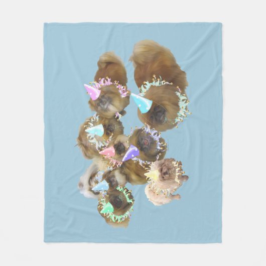 Pekingisches Party Fleecedecke (Vorderseite)