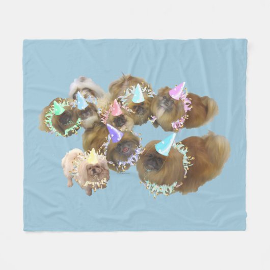 Pekingisches Party Fleecedecke (Vorderseite (Horizontal))