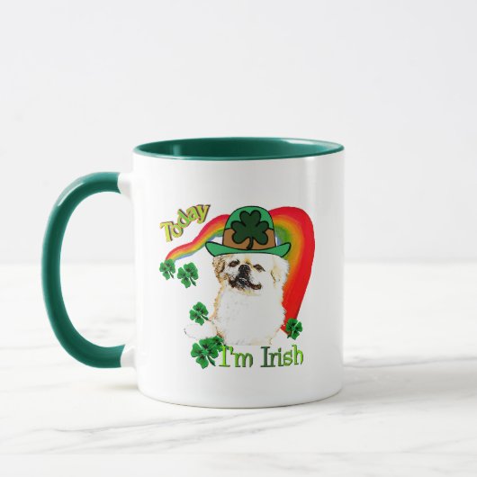 Pekingnese St Patricks Tasse (Links)