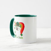 Pekingnese St Patricks Tasse (Vorderseite Links)
